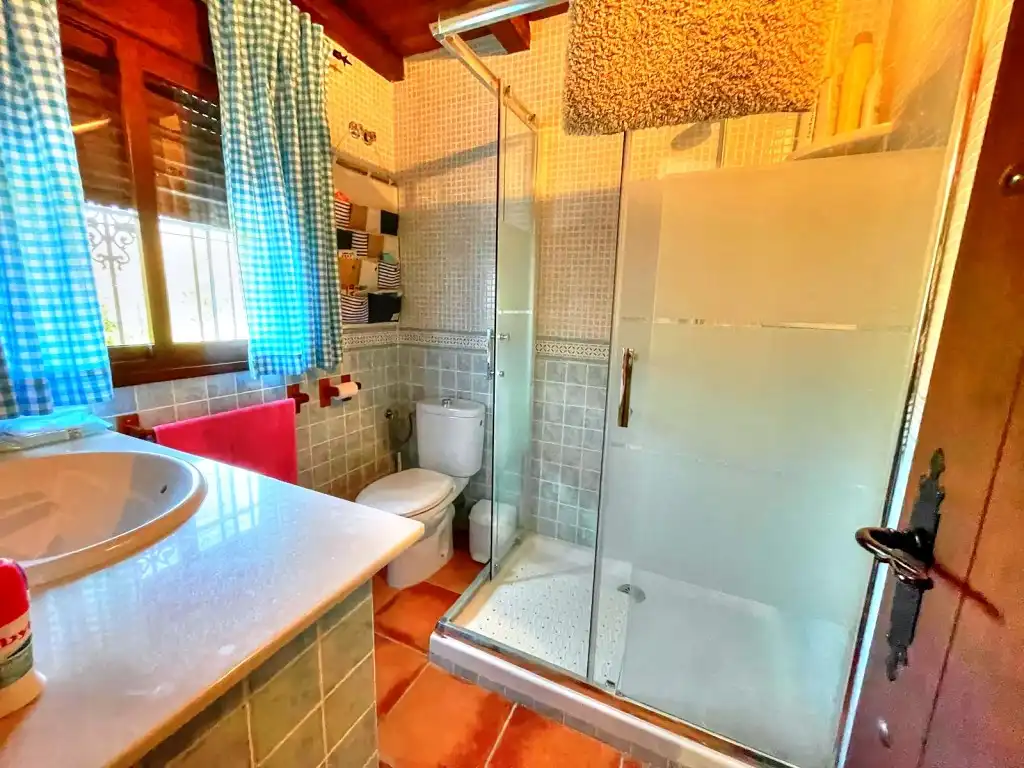 Bathroom of Country homes for sale in El Borge  with Air Conditioner, Private garden and Swimming Pool