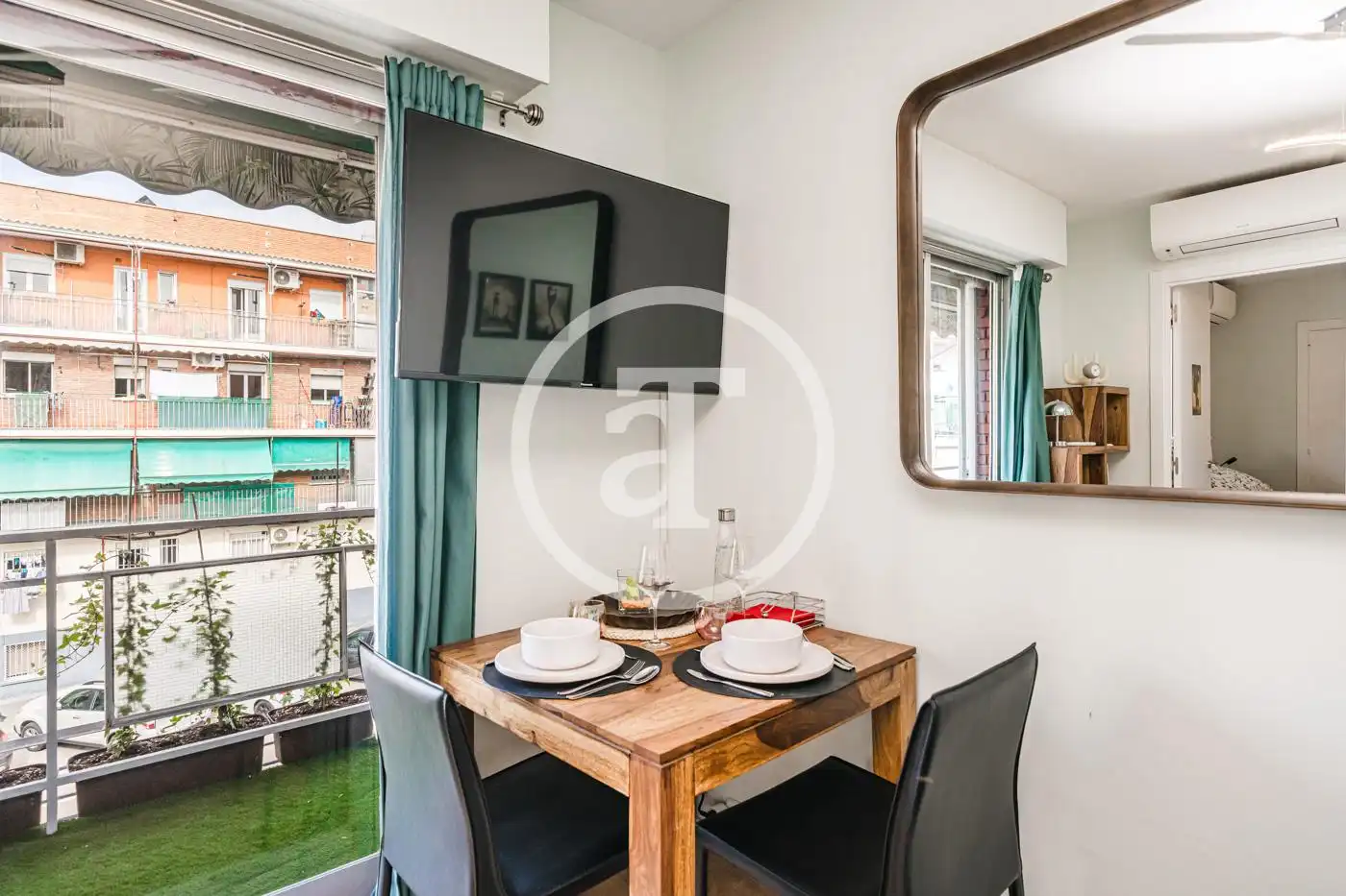 Comedor de Piso de alquiler en Madrid con Aire acondicionado, Calefacción y Amueblado