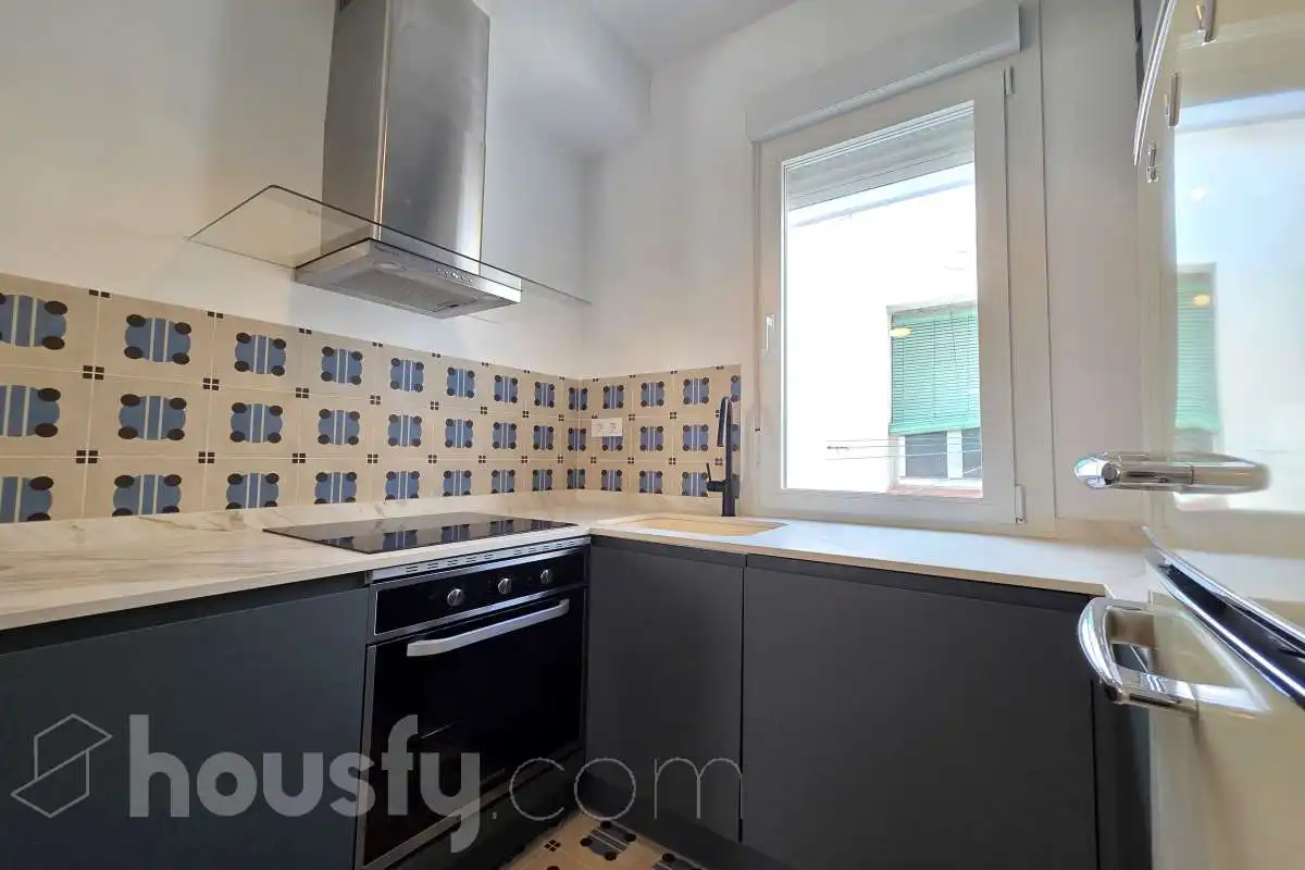 Kitchen of Flat for rent in Madrid  with Heating and Furnished