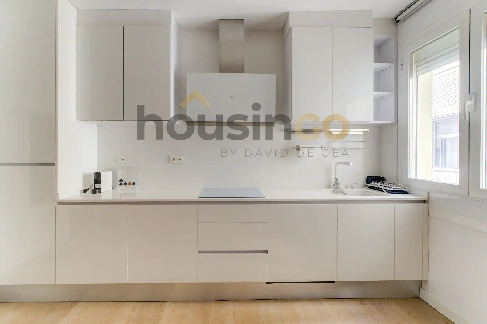 Küche von Wohnung zur Miete in Madrid mit Klimaanlage, Heizung und Parkett