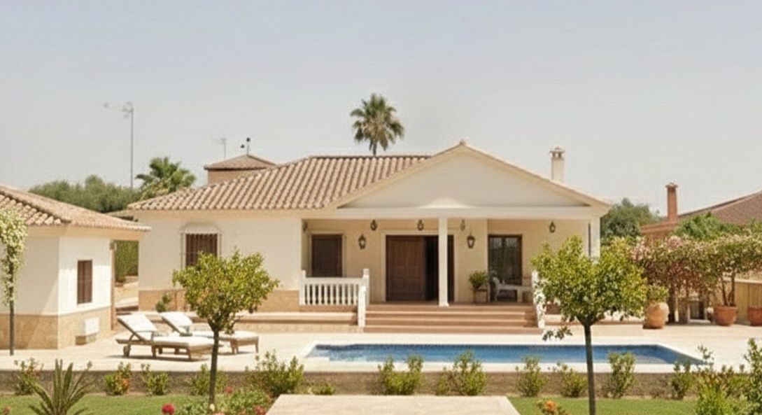 Vista exterior de Casa o xalet en venda en Dos Hermanas