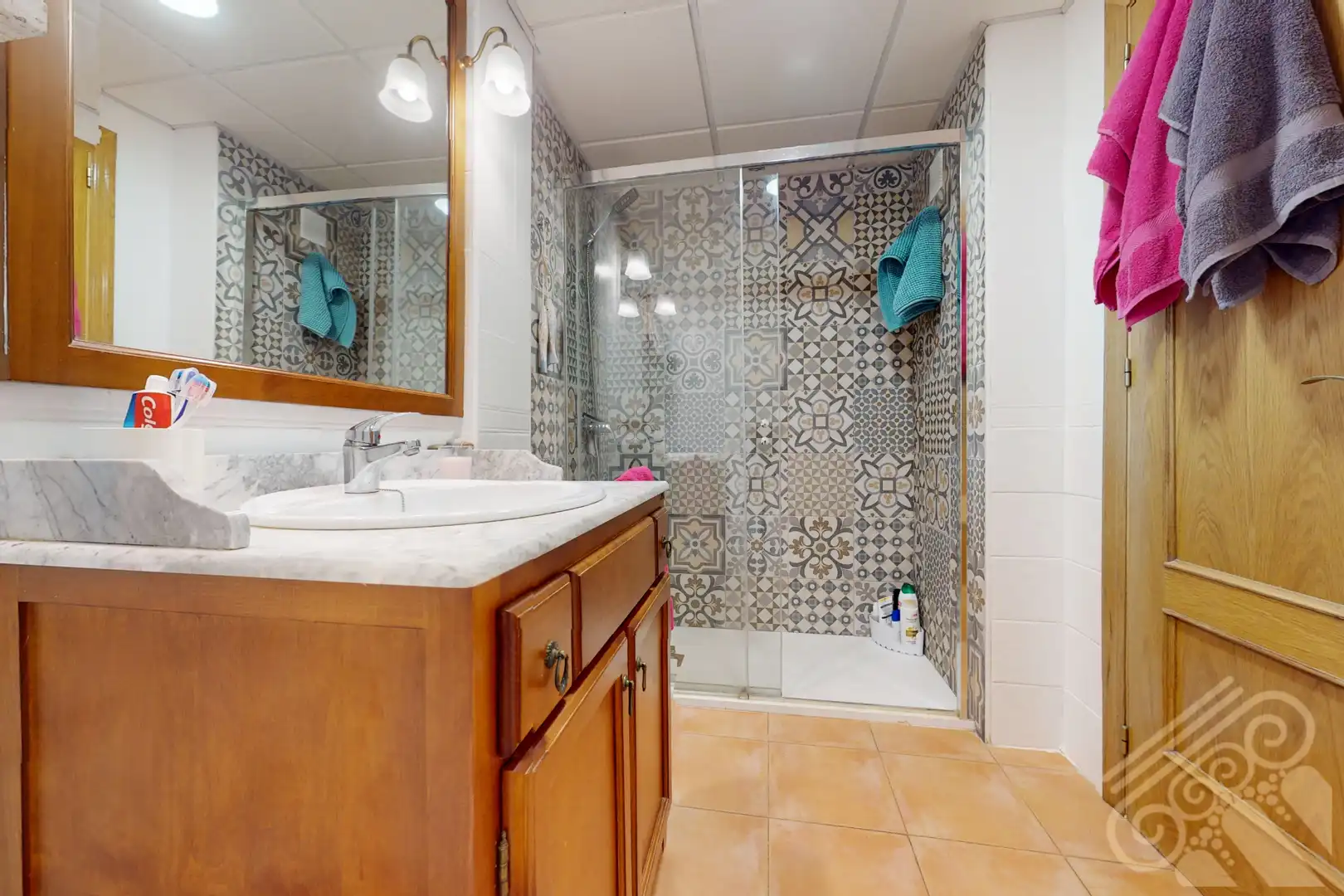 Bany de Apartament en venda en Mojácar amb Terrassa, Moblat i Piscina comunitària