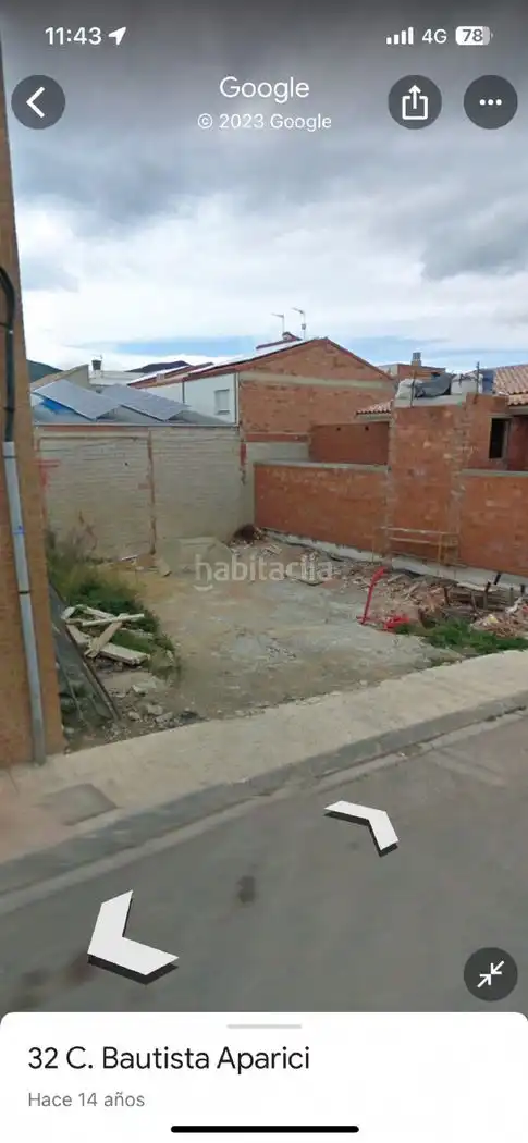 Terreny residencial en venda a Carrer de Bautista Aparici 33