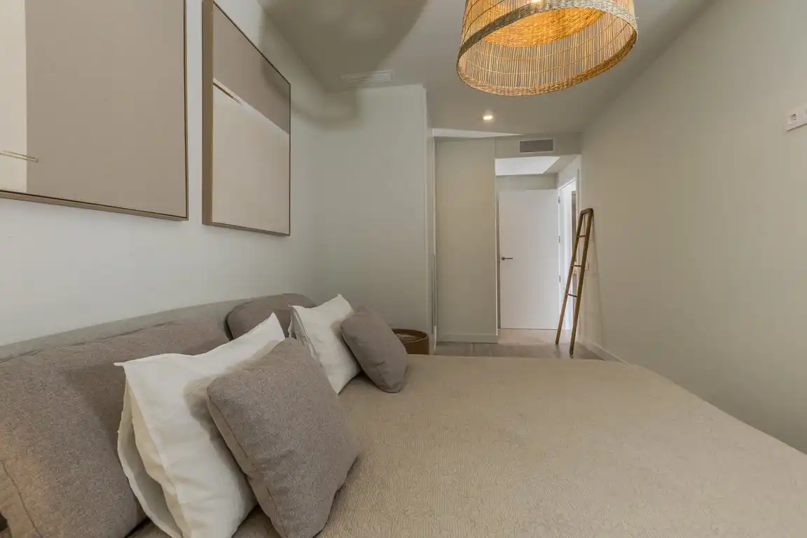 Bedroom of Apartments for rent in Jávea / Xàbia  with Air Conditioner, Storage room and Sauna