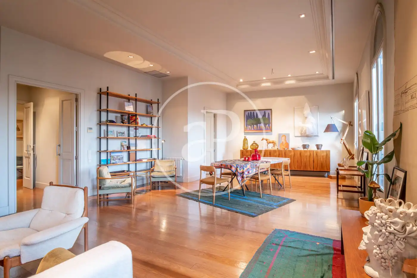 Esszimmer von Wohnung zur Miete in Barcelona mit Klimaanlage, Heizung und Möbliert
