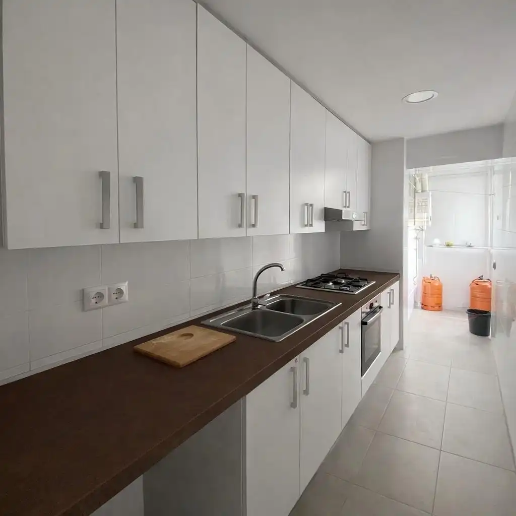 Cocina de Piso en venta en Alicante / Alacant con Calefacción y Balcón