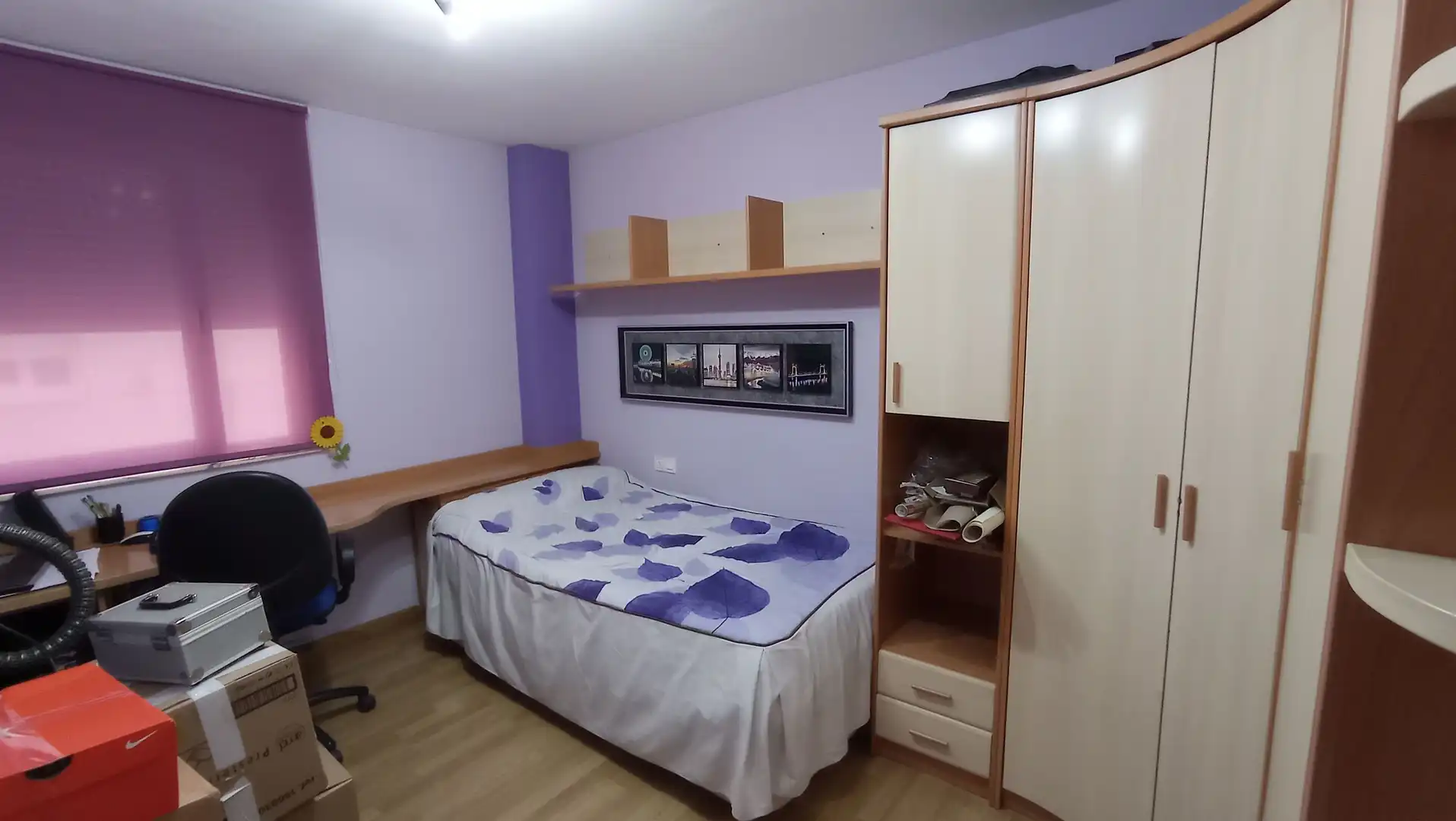 Bedroom of Flat for rent in Salamanca  with Heating, Parquet flooring and Furnished