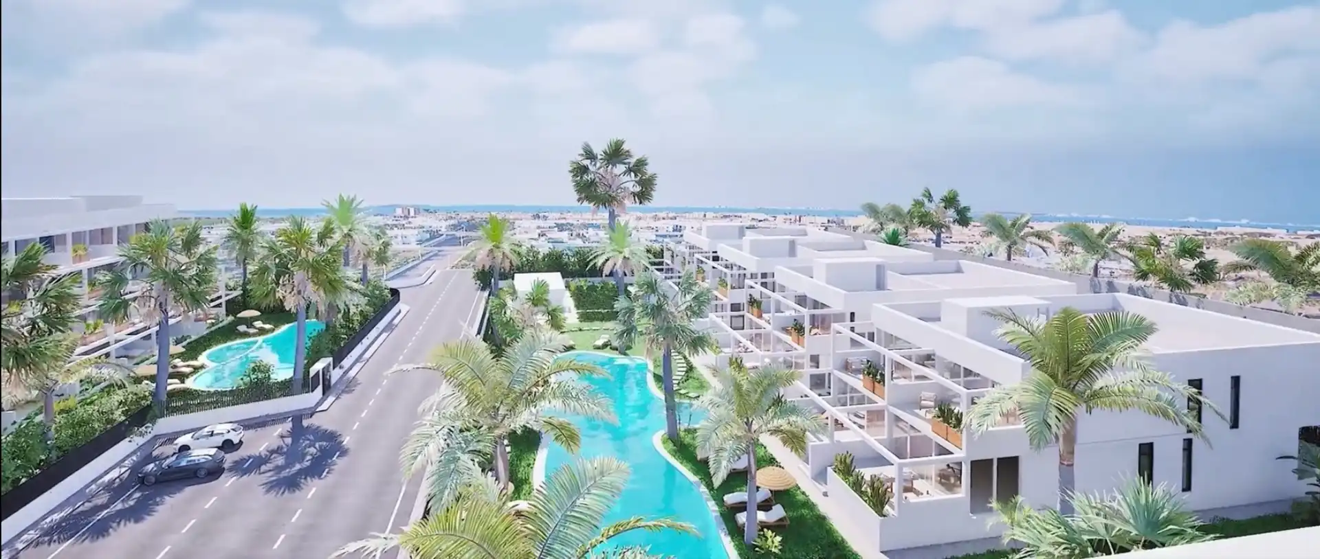 Außenansicht von Erdgeschoss zum Verkauf in Cartagena mit Klimaanlage, Heizung und Privatgarten