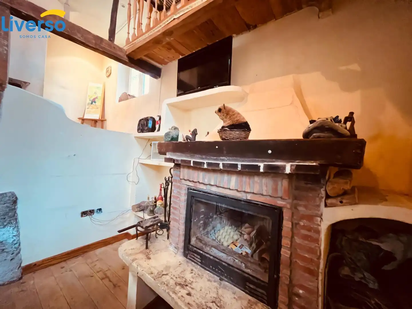 Living room of Houses for sale in Revillarruz  with Heating, Terrace and Furnished