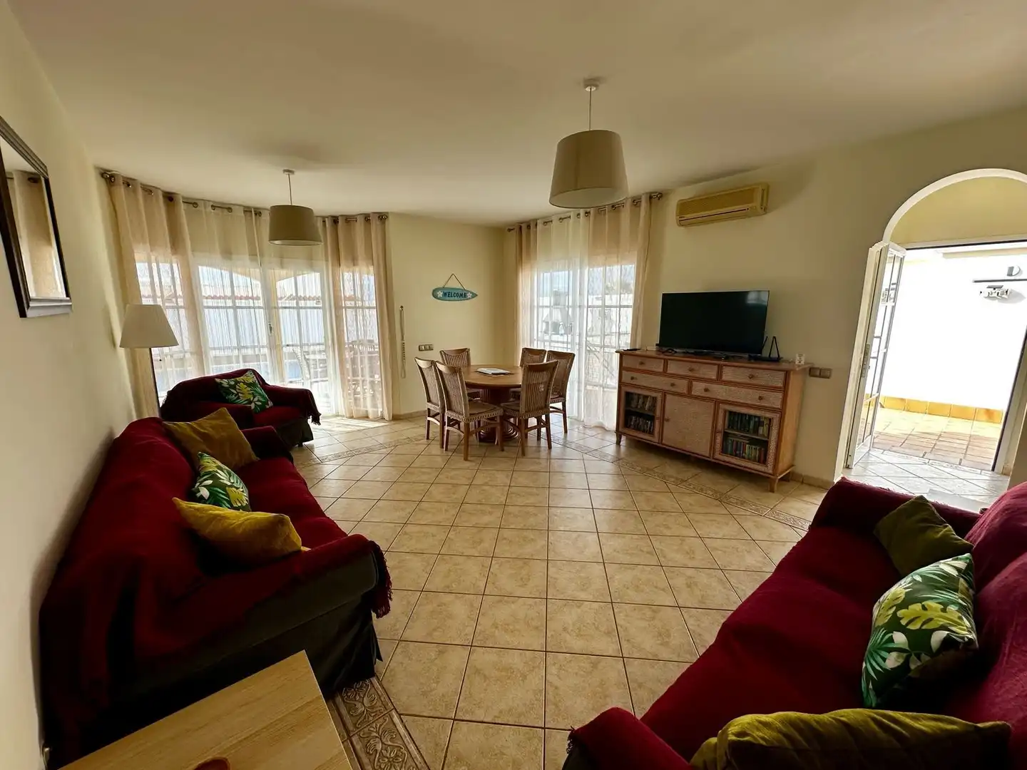 Sala d'estar de Casa o xalet en venda en Antigua amb Aire condicionat, Jardí privat i Traster