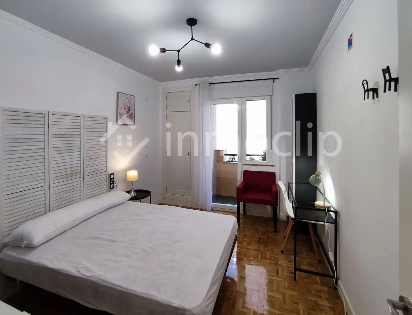 Schlafzimmer von Wohnung zur untervermieten in Salamanca mit Heizung und Möbliert