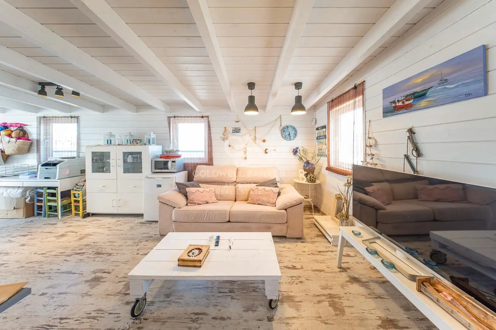 Living room of Attic for sale in Badalona  with Air Conditioner, Heating and Terrace