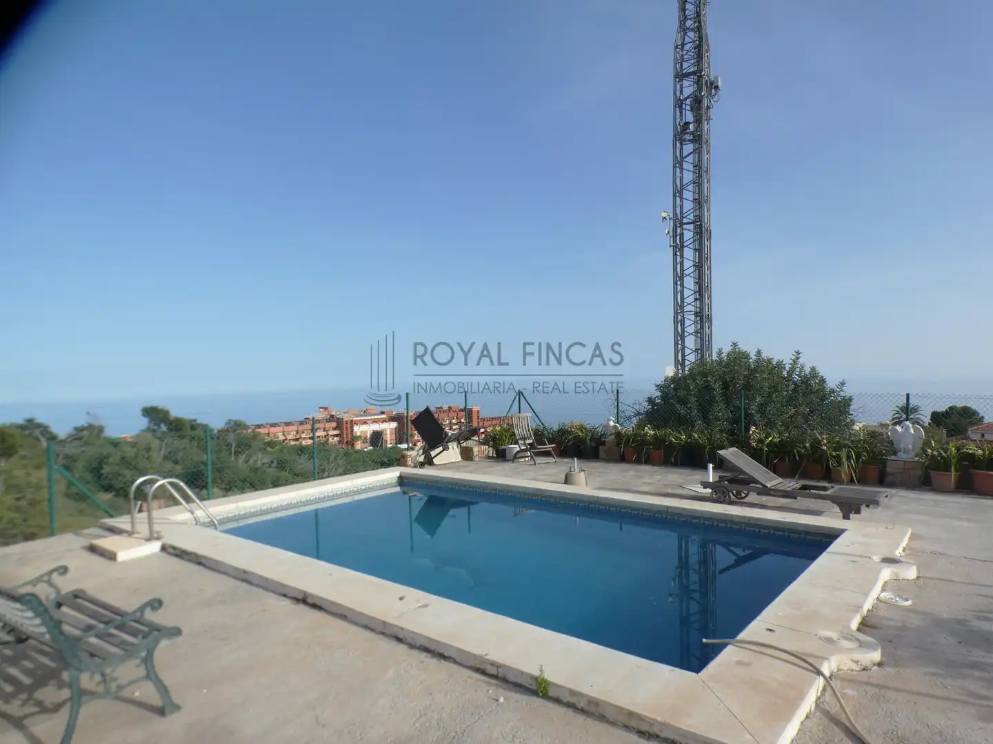 Schwimmbecken von Country house zum Verkauf in Benalmádena mit Privatgarten, Terrasse und Schwimmbad