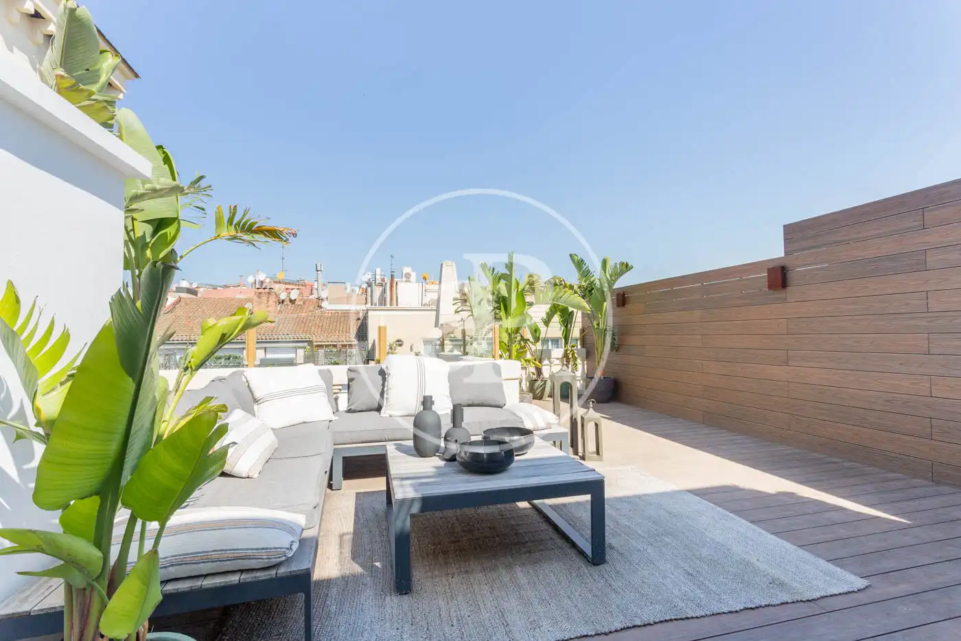 Terraza de Piso de alquiler en Barcelona con Aire acondicionado, Calefacción y Terraza