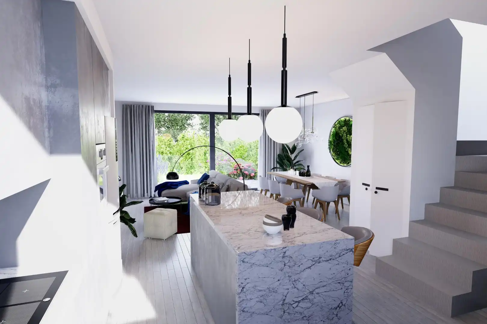 Sala de estar de Casa adosada en venta en Villalbilla con Calefacción, Jardín privado y Parquet