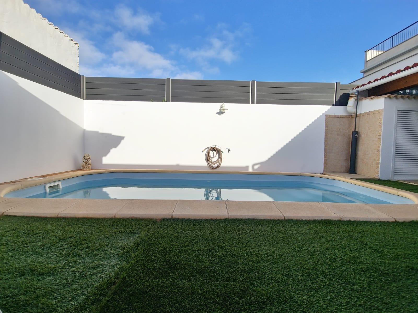 Swimming pool of Planta baja for sale in  Palma de Mallorca  with Air Conditioner, Private garden and Parquet flooring