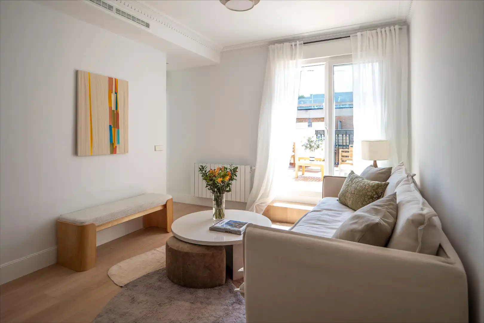 Sala de estar de Ático en venta en Madrid con Aire acondicionado, Calefacción y Terraza