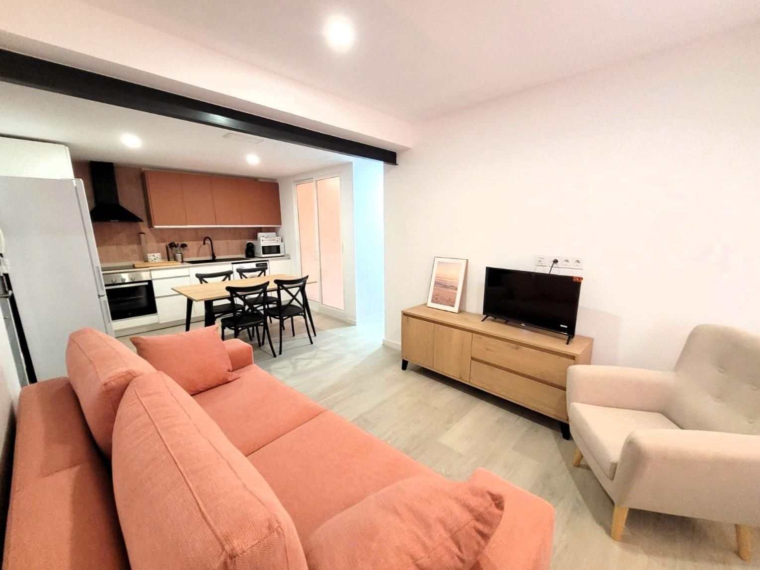 Sala de estar de Piso de alquiler en Elche / Elx con Aire acondicionado y Trastero