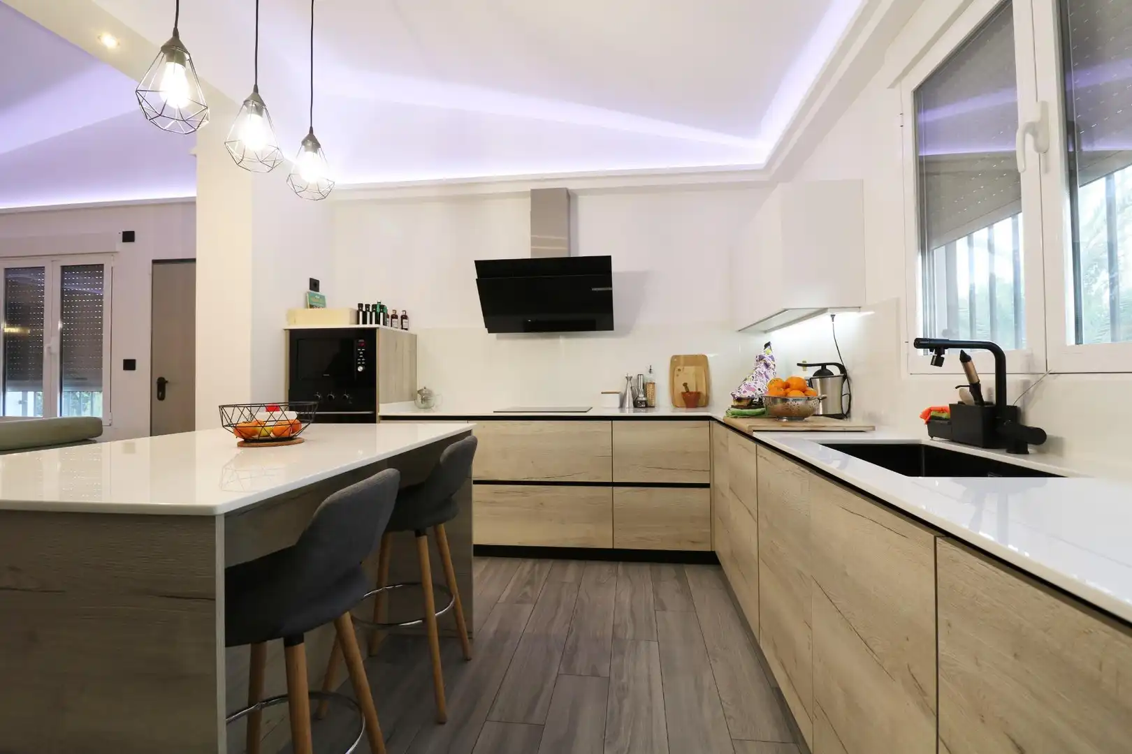 Cocina de Casa o chalet en venta en Elche / Elx con Aire acondicionado, Calefacción y Jardín privado