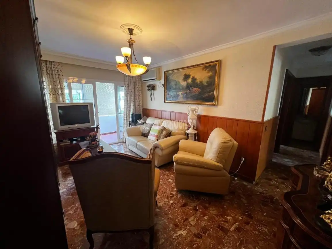Sala de estar de Piso en venta en Sevilla con Terraza