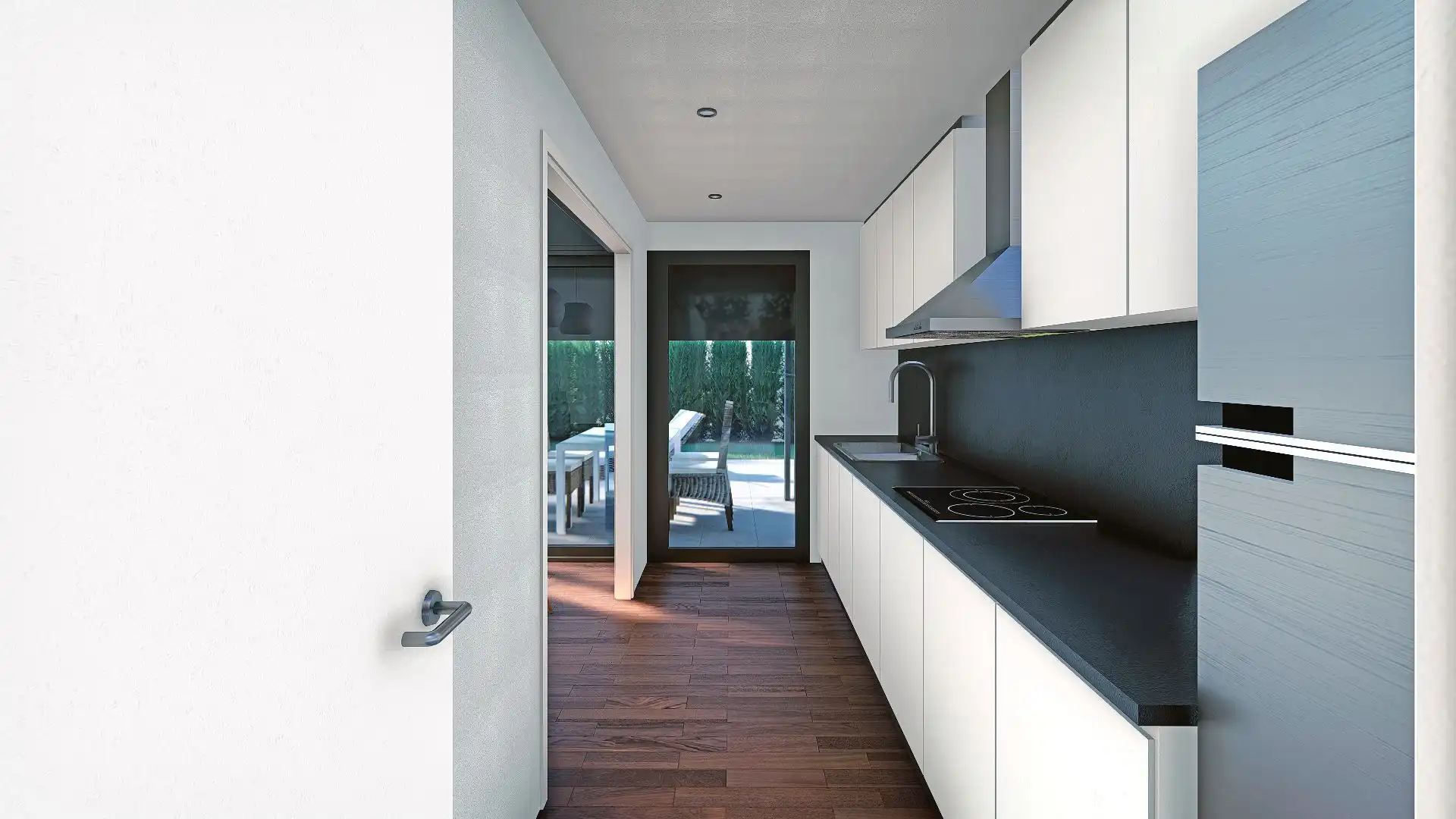 Cocina de Casa o chalet en venta en Llagostera con Jardín privado