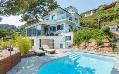 Exterior view of House or chalet for sale in Blanes  with Terrace, Swimming Pool and Balcony