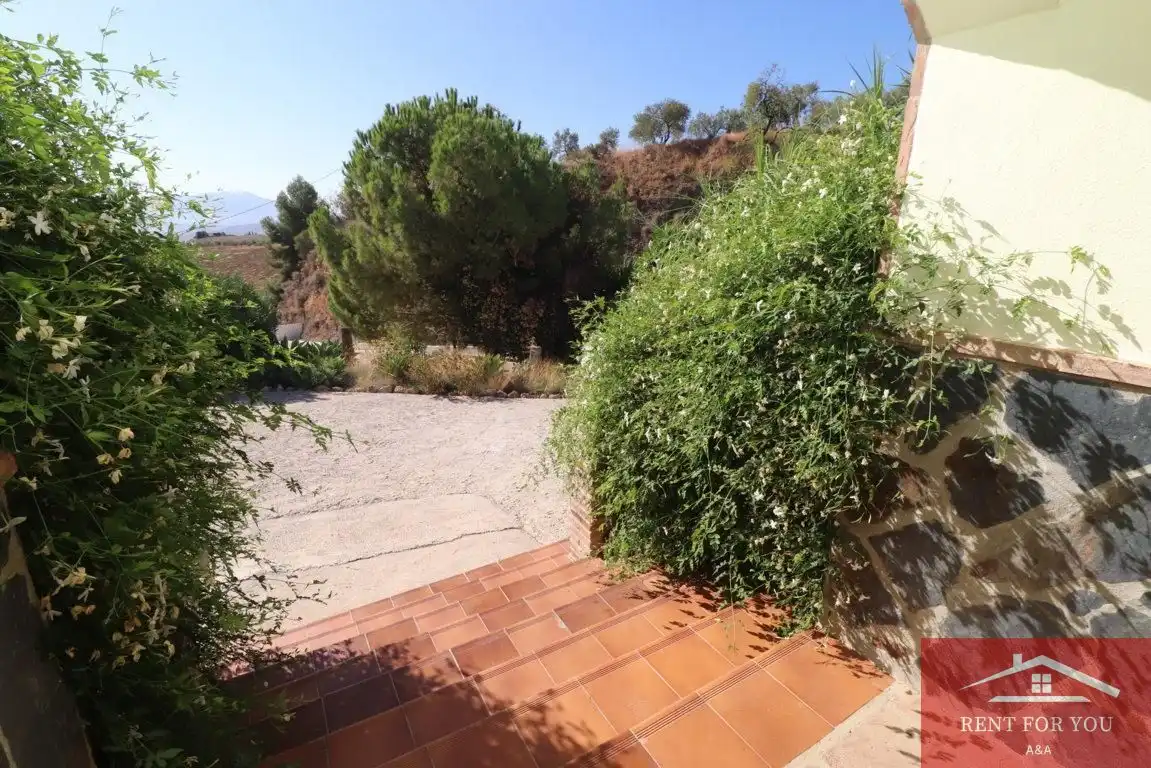 Jardí de Casa o xalet de lloguer en Alozaina amb Aire condicionat, Jardí privat i Piscina