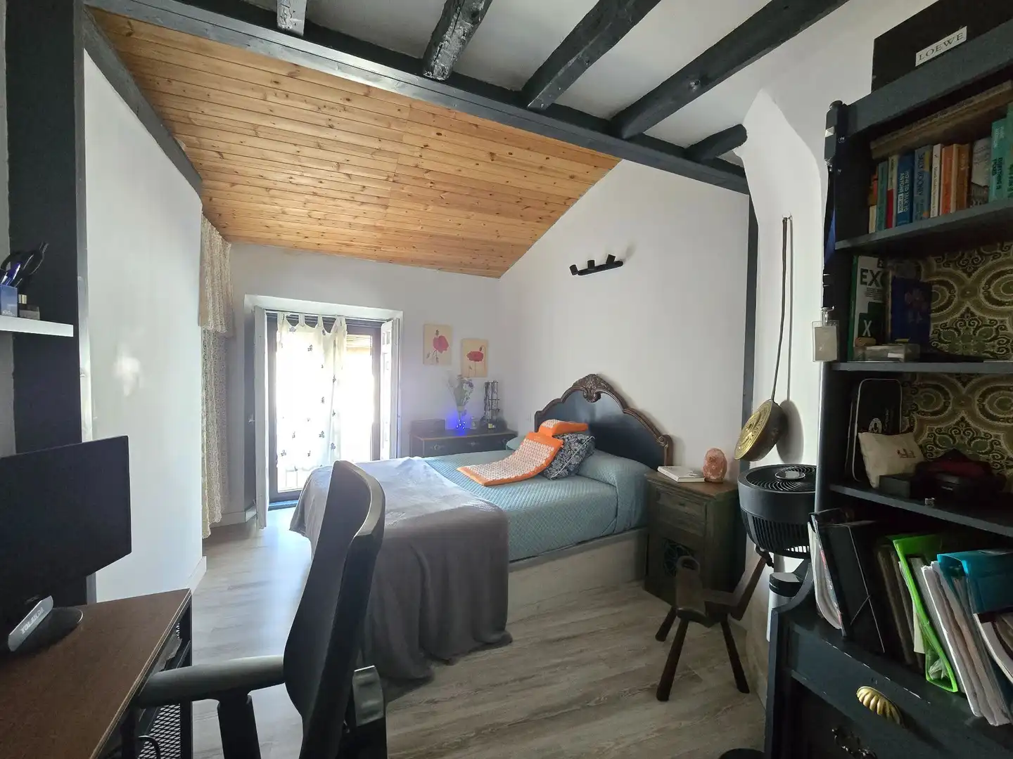 Schlafzimmer von Einfamilien-Reihenhaus zum Verkauf in Olmeda de las Fuentes mit Heizung und Terrasse