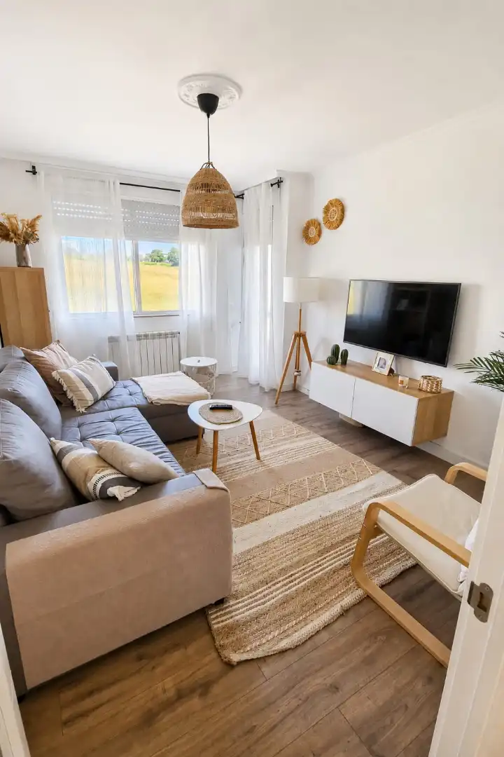 Sala de estar de Piso en venta en Lugo con Calefacción, Terraza y Amueblado