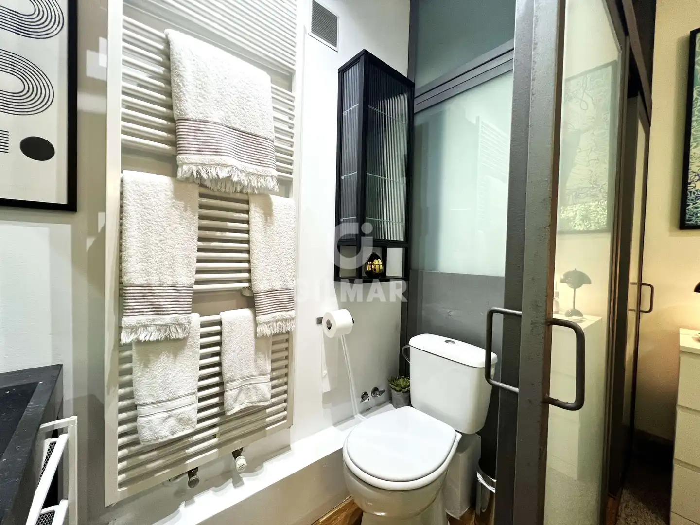 Badezimmer von Wohnung zum Verkauf in Madrid mit Heizung und Privatgarten