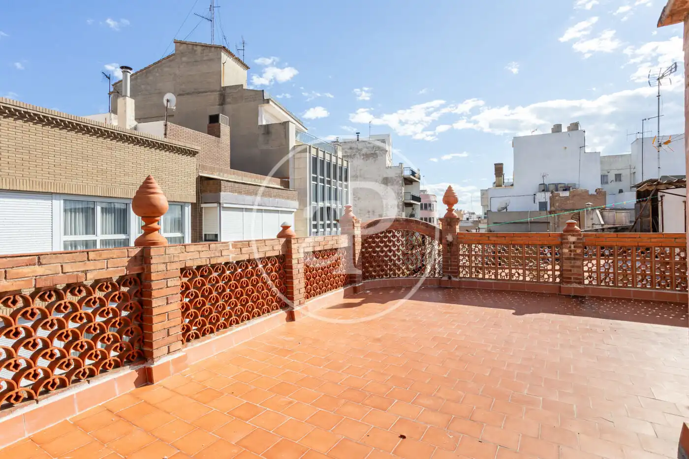 Terraza de Piso de alquiler en Burriana / Borriana con Calefacción, Terraza y Trastero