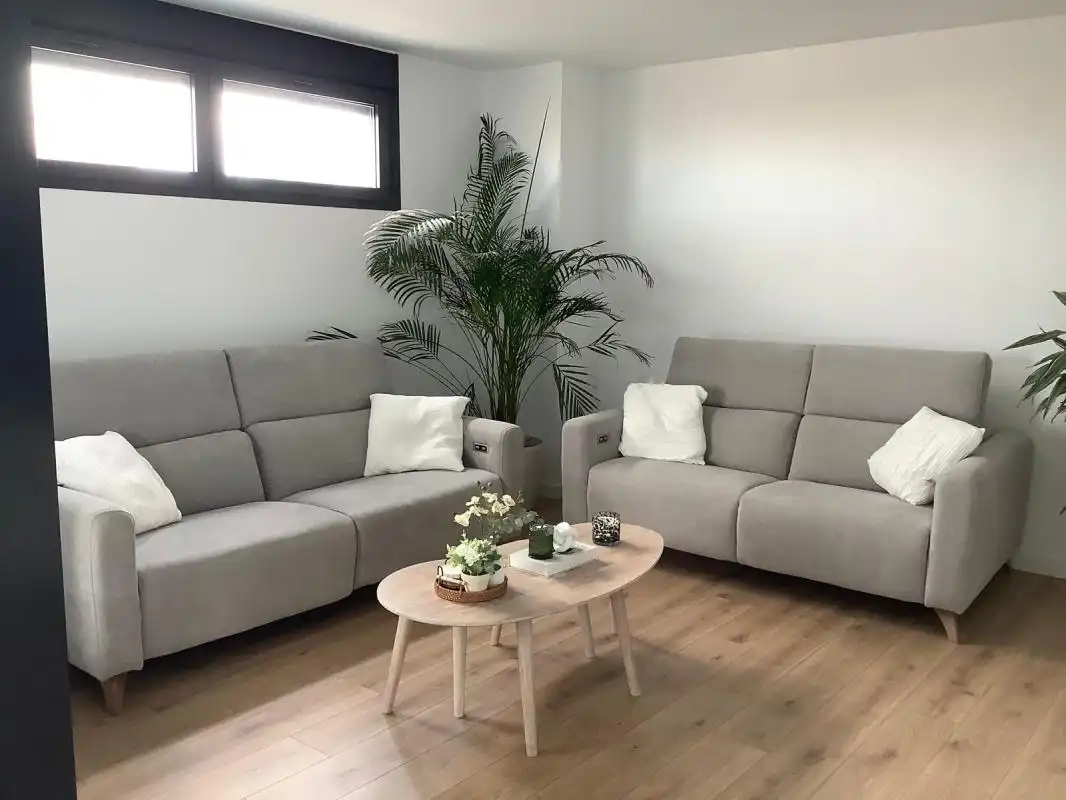Living room of Duplexes for rent in Valencia  with Air Conditioner, Heating and Terrace