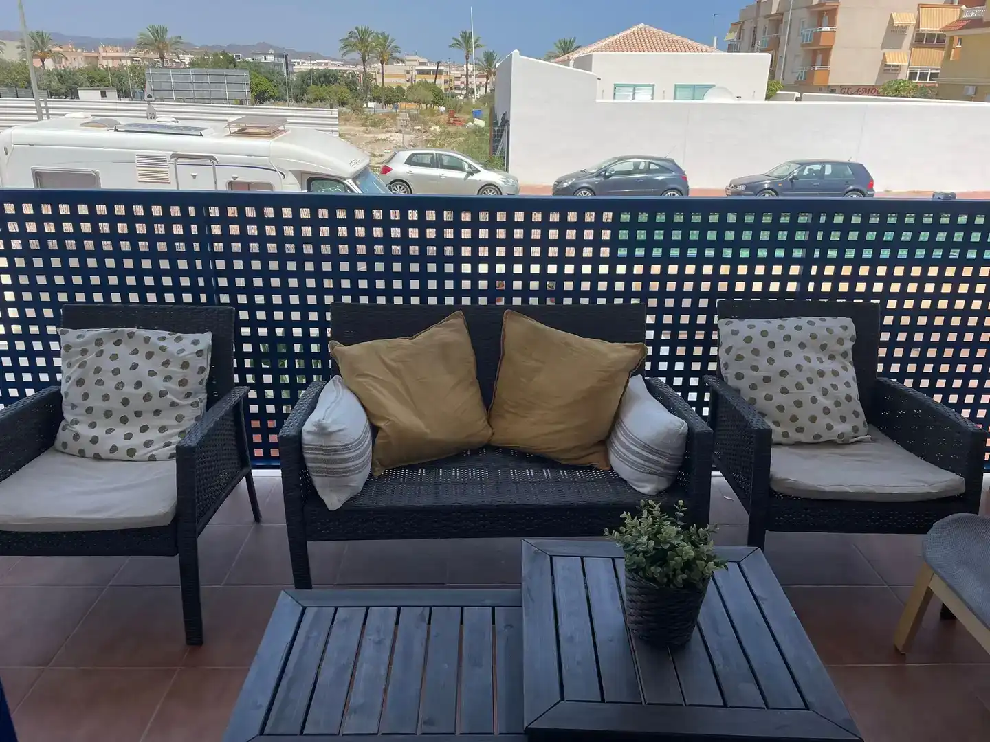 Terrassa de Apartament de lloguer en Águilas amb Aire condicionat, Piscina i Balcó