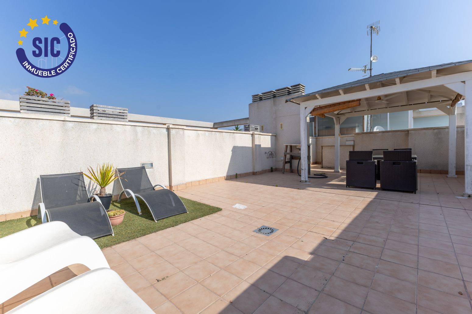 Terrace of Attic for sale in Sagunto / Sagunt  with Air Conditioner, Heating and Private garden