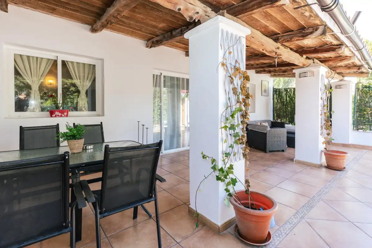 Terrassa de Casa adosada en venda en Sant Josep de sa Talaia amb Aire condicionat, Calefacció i Jardí privat
