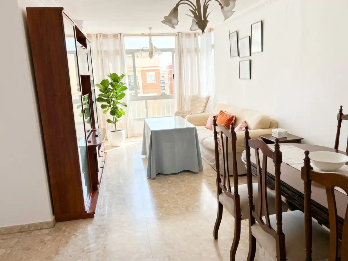 Sala de estar de Piso en venta en Málaga con Amueblado