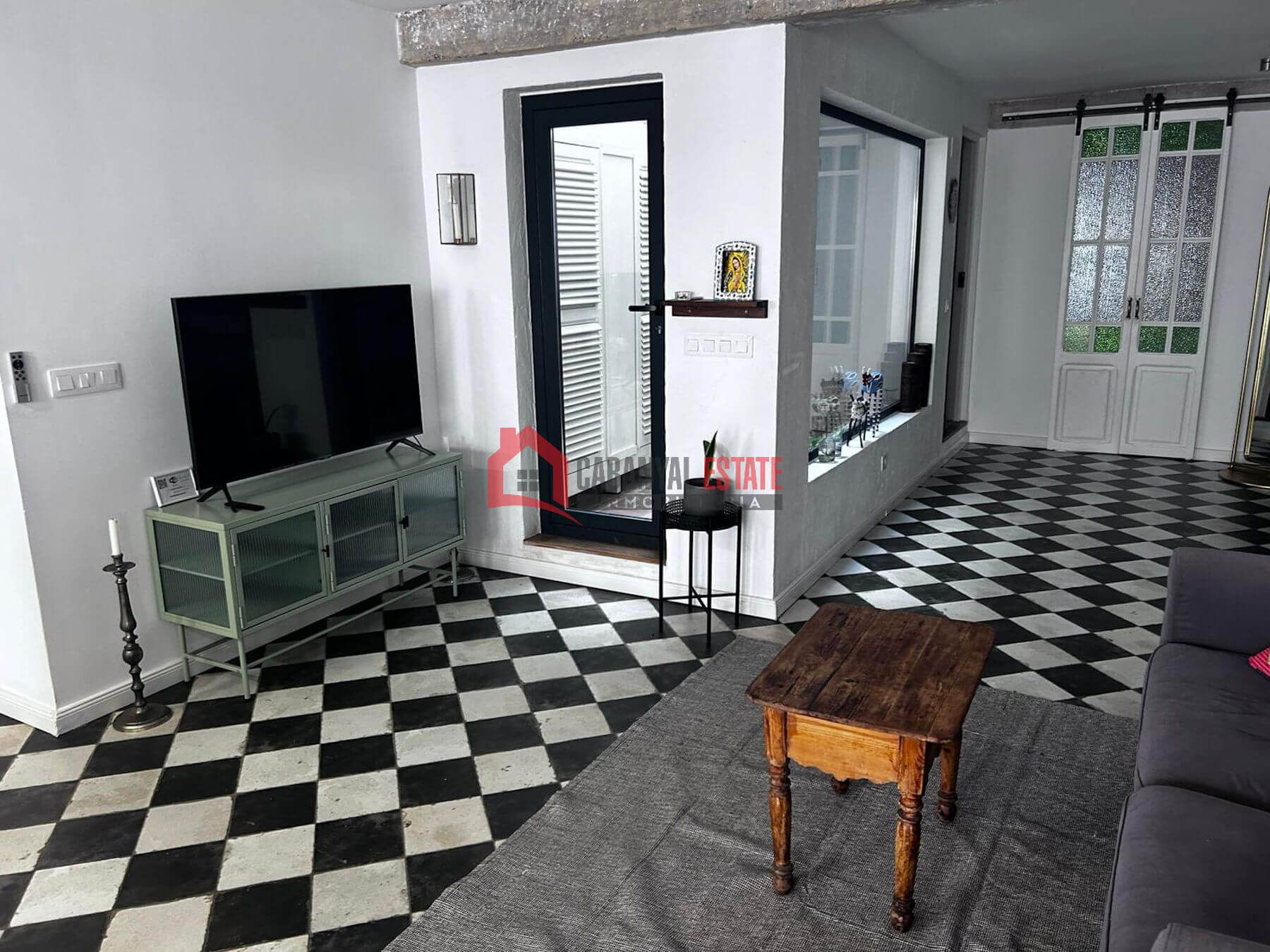 Living room of Apartment to rent in  Valencia Capital  with Air Conditioner, Heating and Terrace