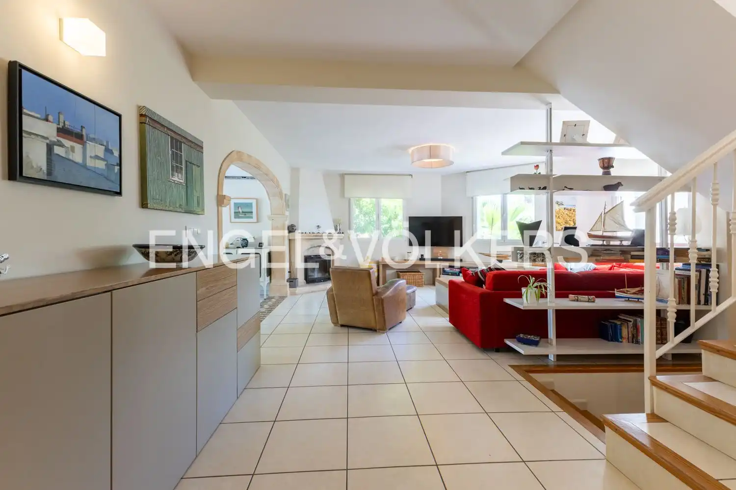 Sala d'estar de Casa o xalet en venda en Cap Martí - El Tossalet - Pinomar