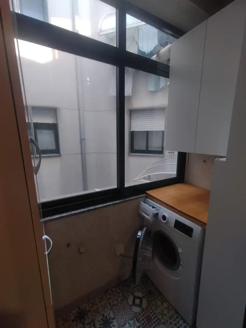 Kitchen of Flat for rent in Ourense Capital   with Heating, Storage room and Furnished