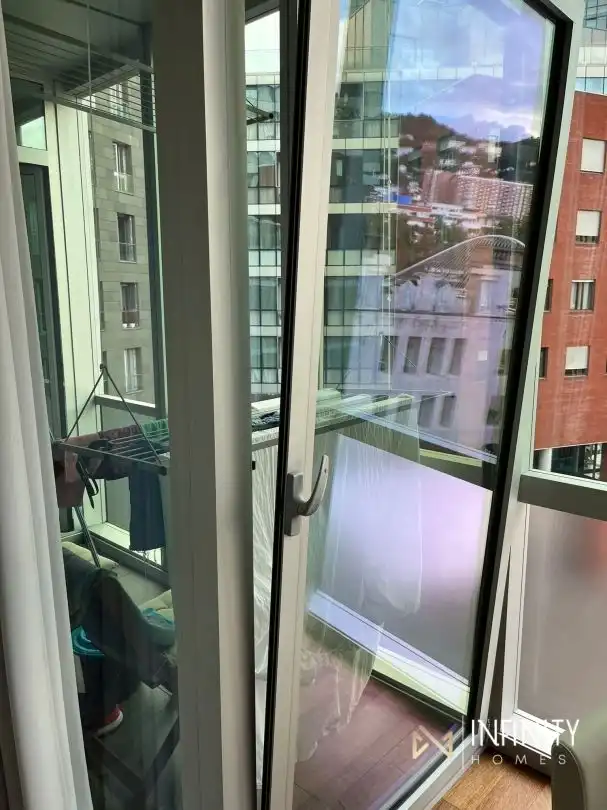 Balcony of Flat for rent in Bilbao   with Air Conditioner, Heating and Terrace