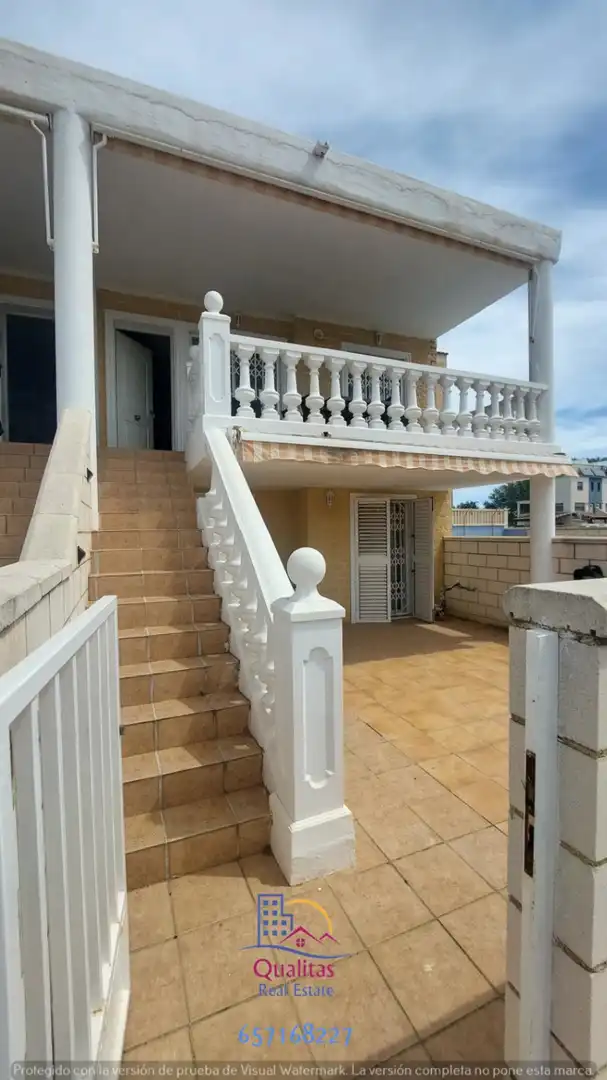 Terraza de Casa adosada de alquiler en Oliva con Aire acondicionado, Calefacción y Terraza