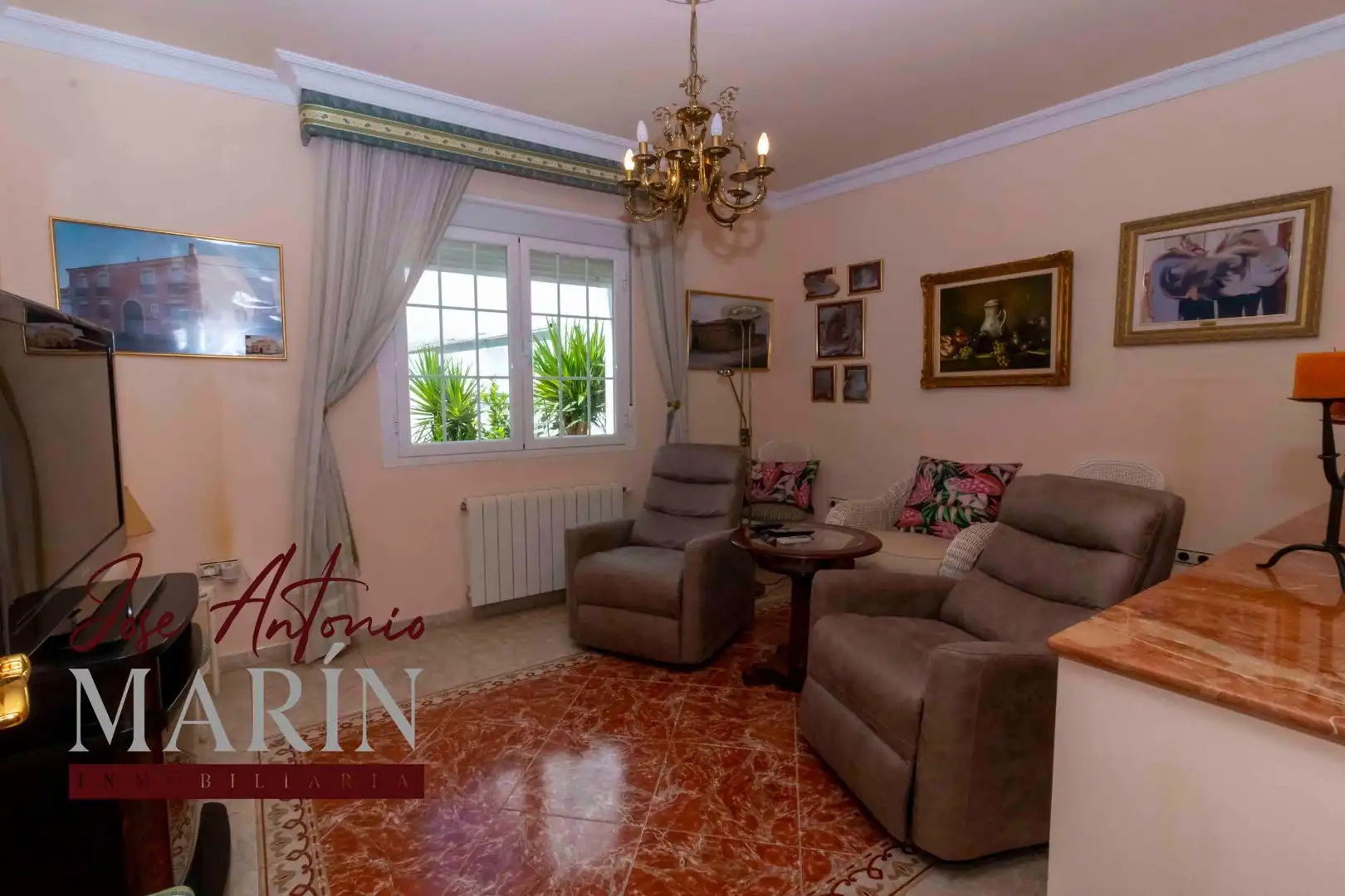 Sala de estar de Casa o chalet en venta en Salvatierra de los Barros con Aire acondicionado, Terraza y Trastero