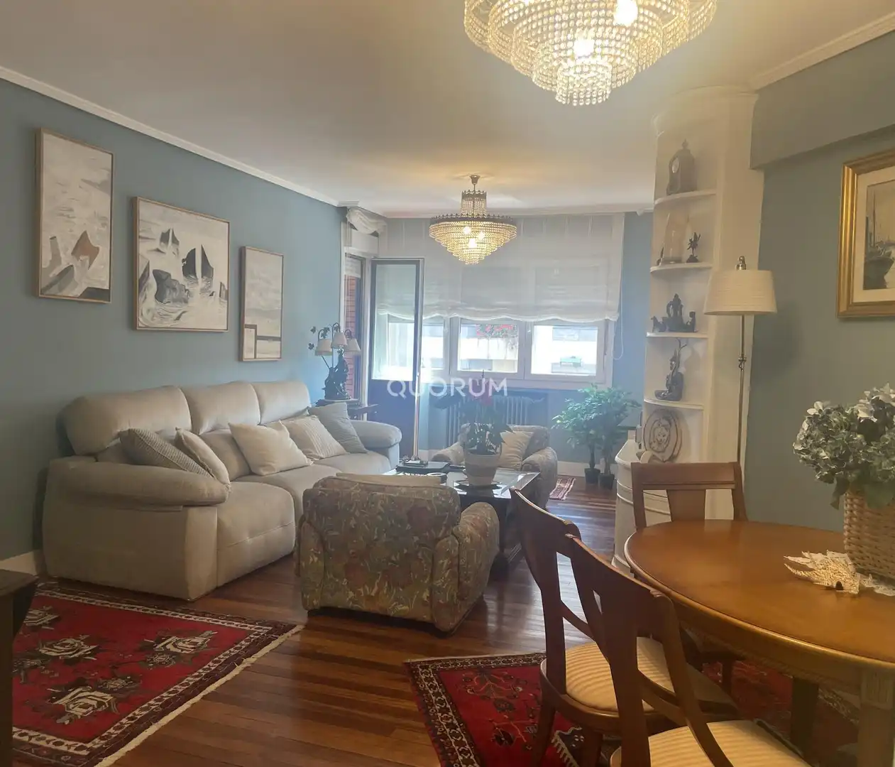 Wohnzimmer von Wohnung zum Verkauf in Getxo  mit Heizung, Terrasse und Möbliert