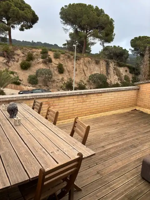 Terrassa de Casa adosada en venda en Mataró amb Aire condicionat, Calefacció i Jardí privat
