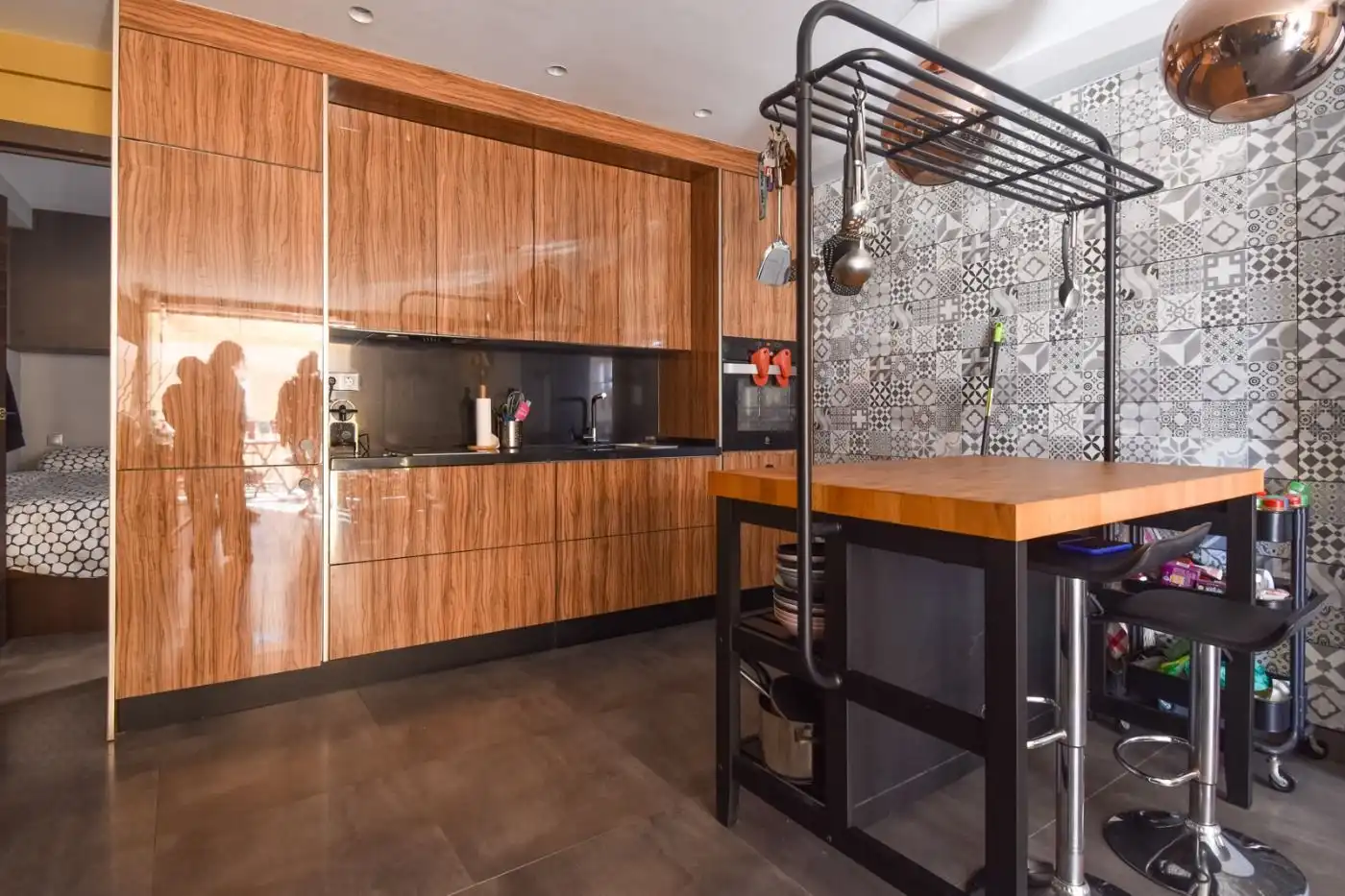 Cocina de Piso de alquiler en Fuengirola con Aire acondicionado, Calefacción y Terraza