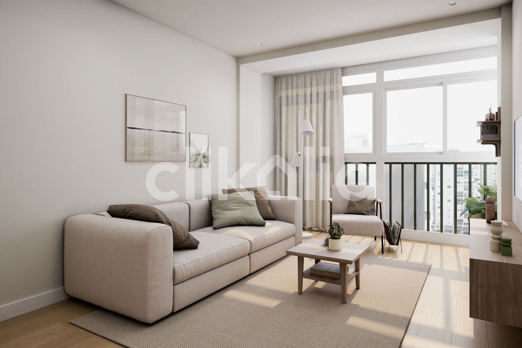 Living room of Flat for sale in Málaga Capital  with Air Conditioner and Terrace