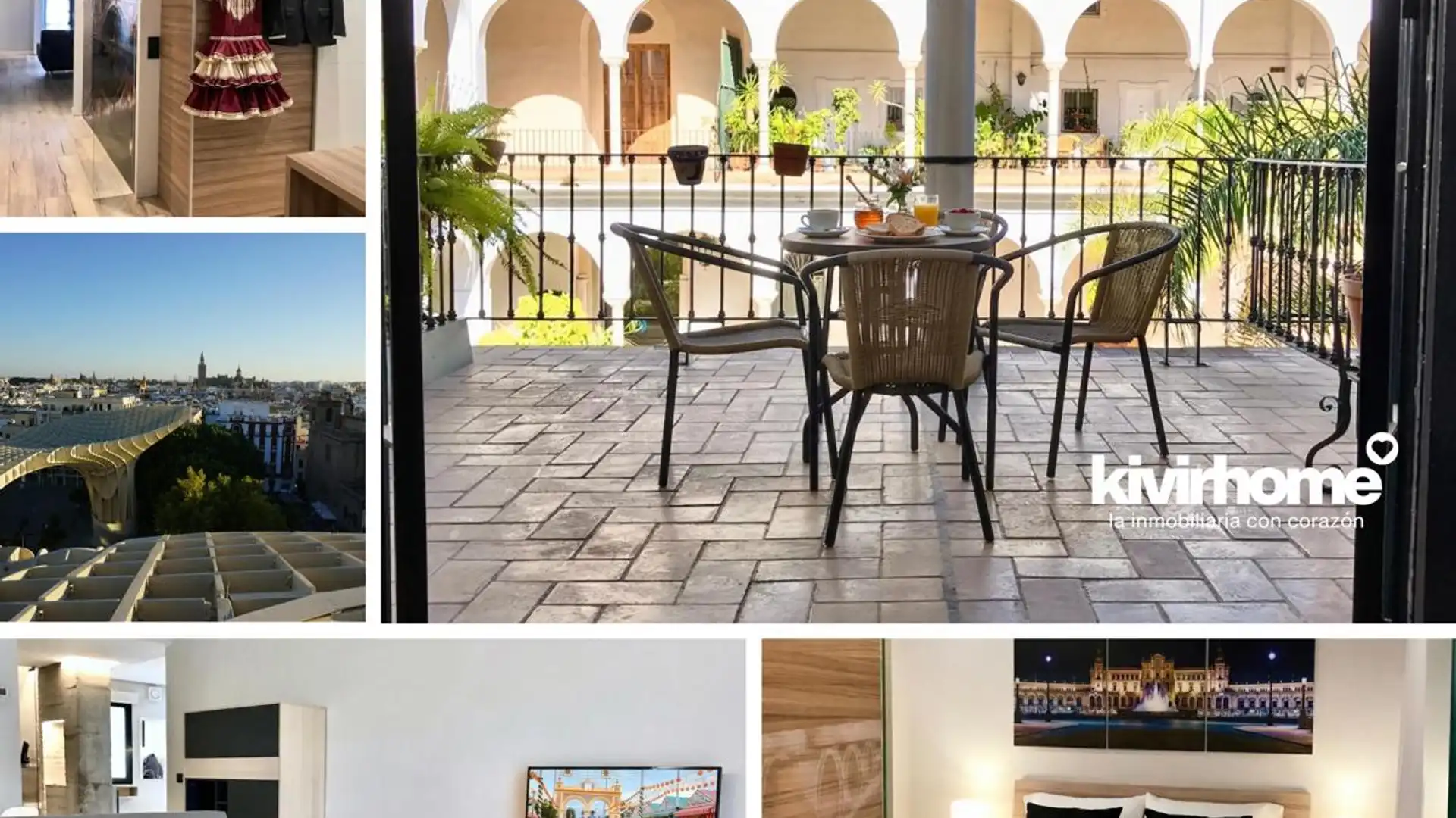 Exterior view of Apartments for rent in  Sevilla Capital  with Air Conditioner, Parquet flooring and Terrace