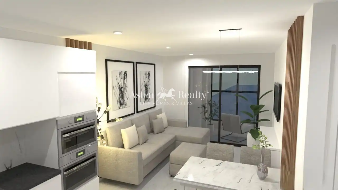 Living room of Flat for sale in Guía de Isora  with Air Conditioner, Terrace and Storage room