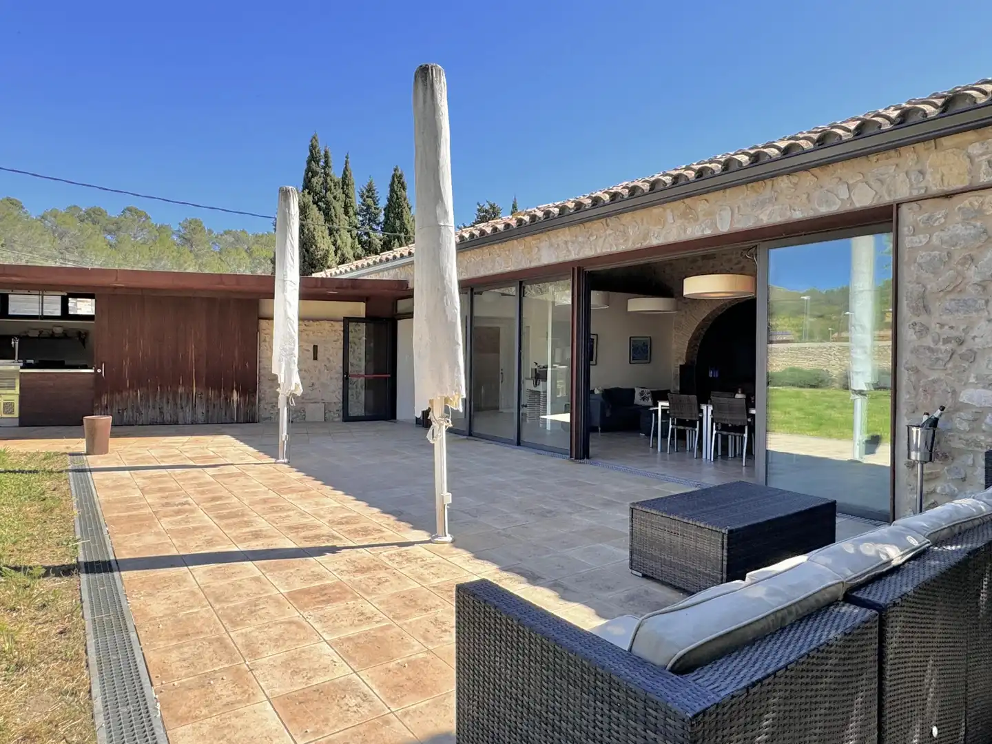 Terrassa de Casa adosada en venda en Terrades amb Calefacció, Jardí privat i Terrassa