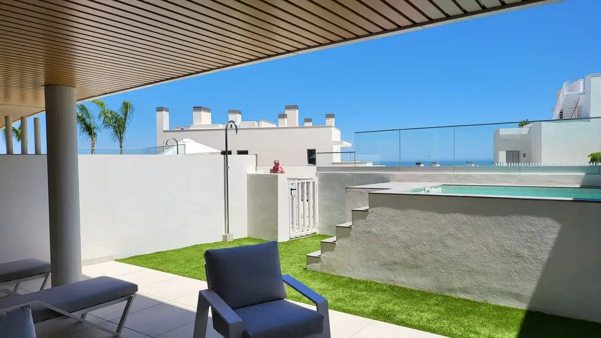 Terrasse von Wohnungen zur Miete in Mijas mit Klimaanlage, Terrasse und Abstellraum